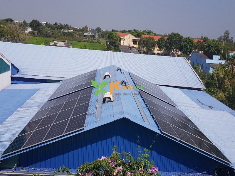 Hệ thống điện mặt trời hòa lưới công suất 164,78 kWp tại Tiền Giang