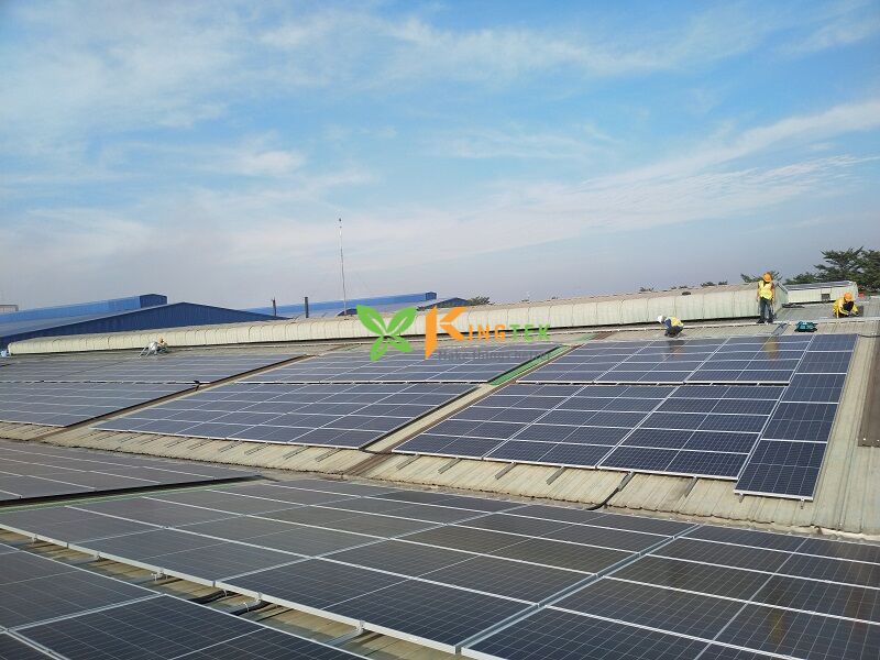 Hệ thống điện mặt trời hòa lưới công suất 748,44kWp tại Hóc Môn