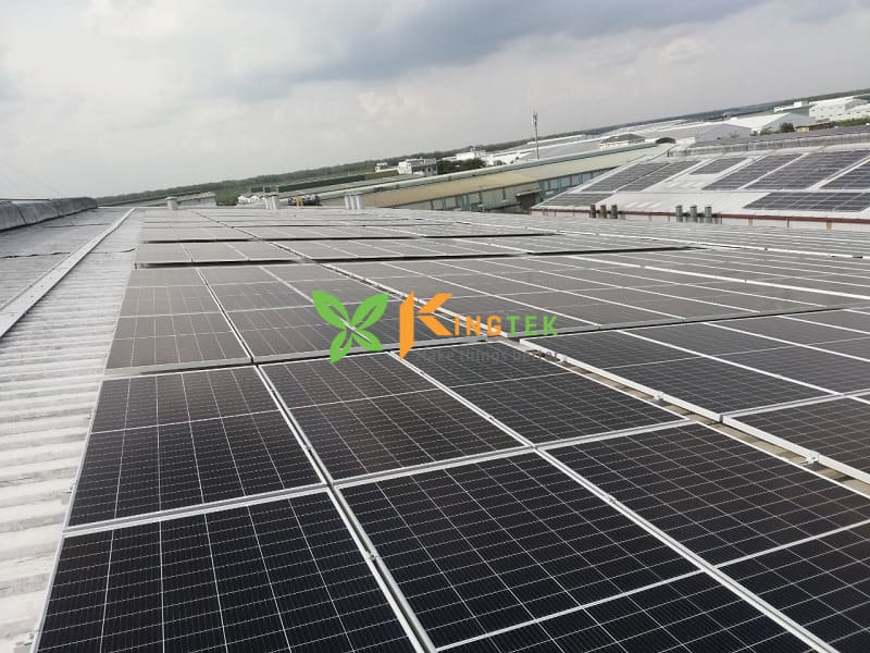 Hệ thống điện mặt trời hòa lưới công suất 760,32kWp tại Bình Dương