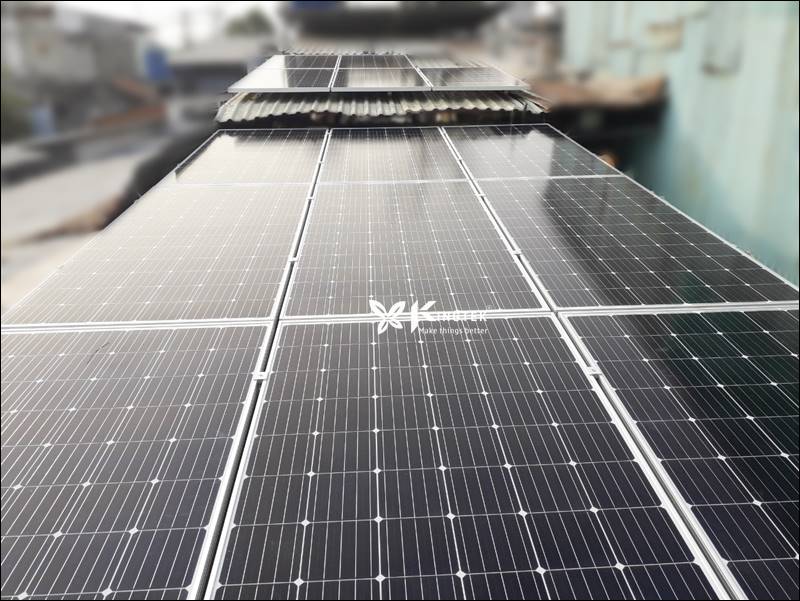 Hệ thống điện mặt trời hòa lưới công suất 4,9 kWp tại Quận 12, TP.HCM