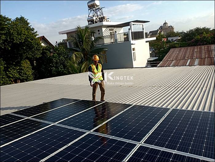 Hệ thống điện mặt trời hòa lưới công suất 6,3 kWp tại Củ Chi, TP.HCM