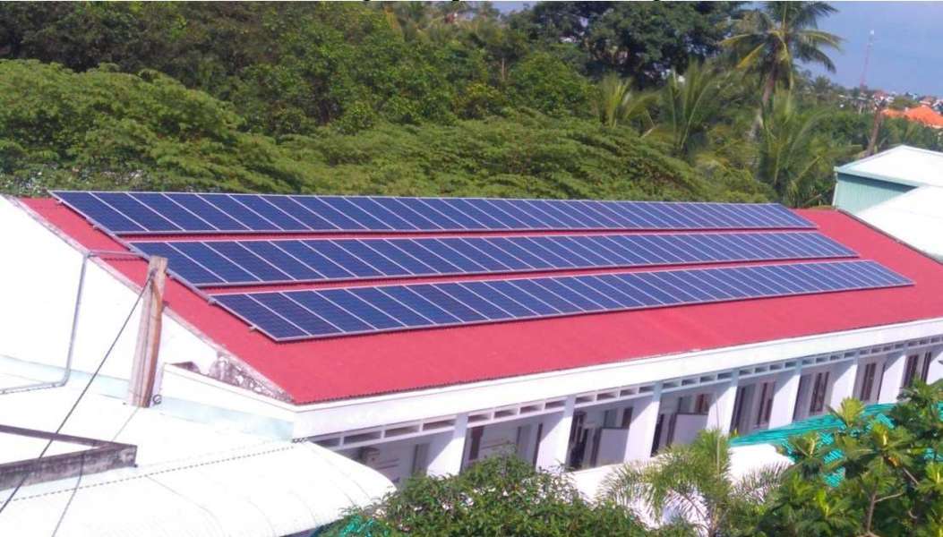 Trường học lắp điện năng lượng mặt trời giúp tiết kiệm tiền điện hiệu quả